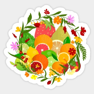 Fruit basket Sticker